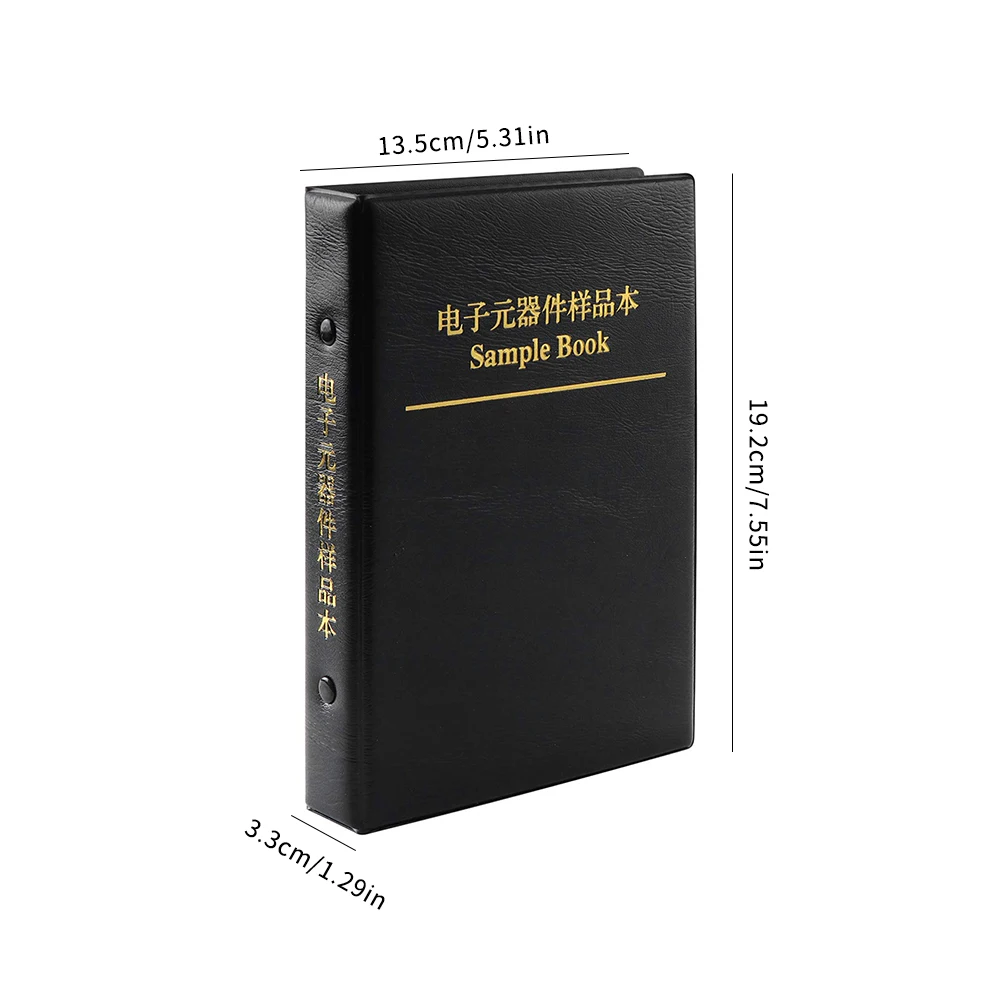 

SMD Resistor Assorted Kit 0402 Resistance Sample Book 0-10M Ohm 170 Value Electronic Component 8500PCS Full Version Kit