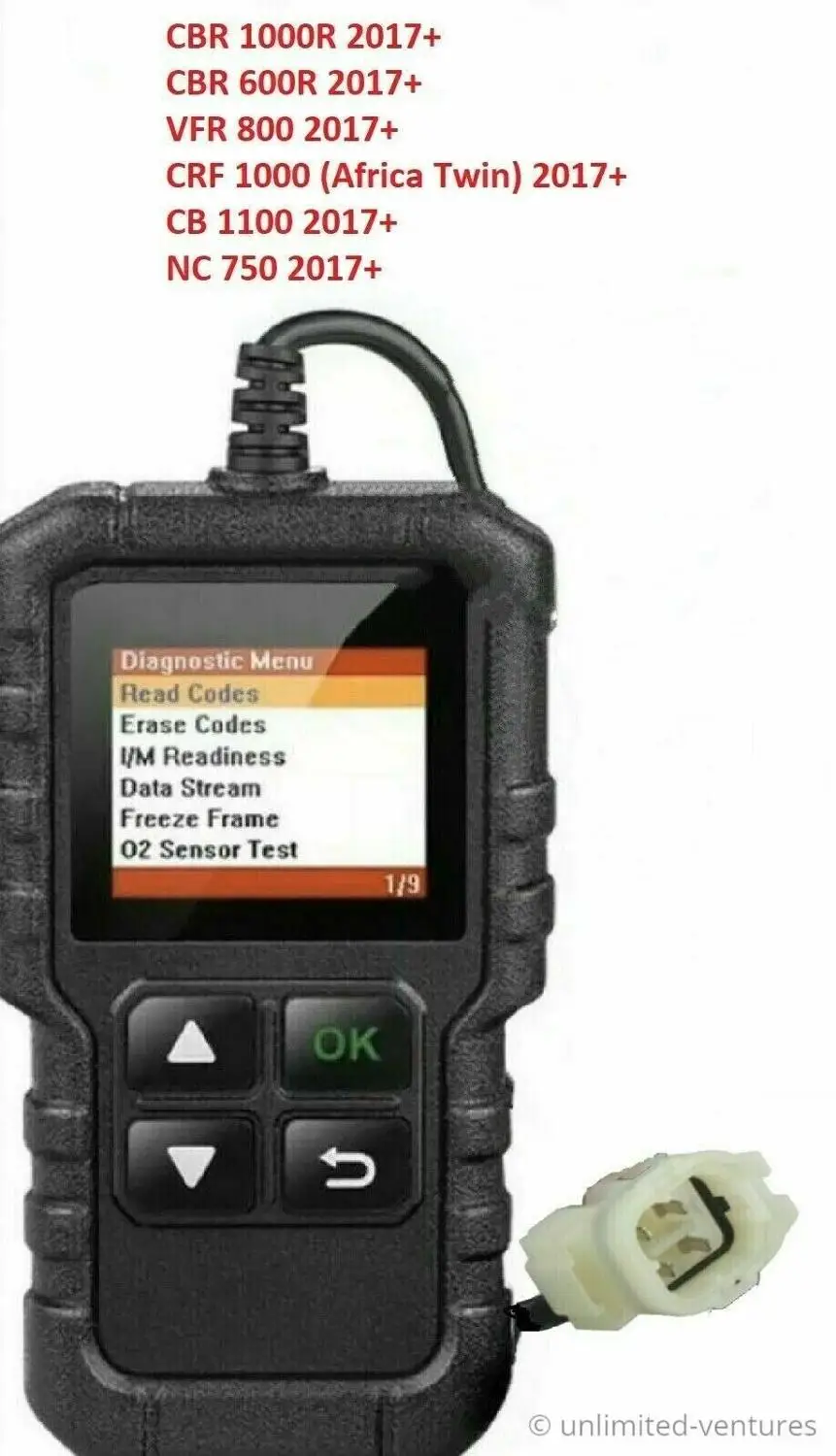 

Сканер кода неисправности диагностический OBD2 инструмент для мотоцикла Honda 4 pin кабельный жгут