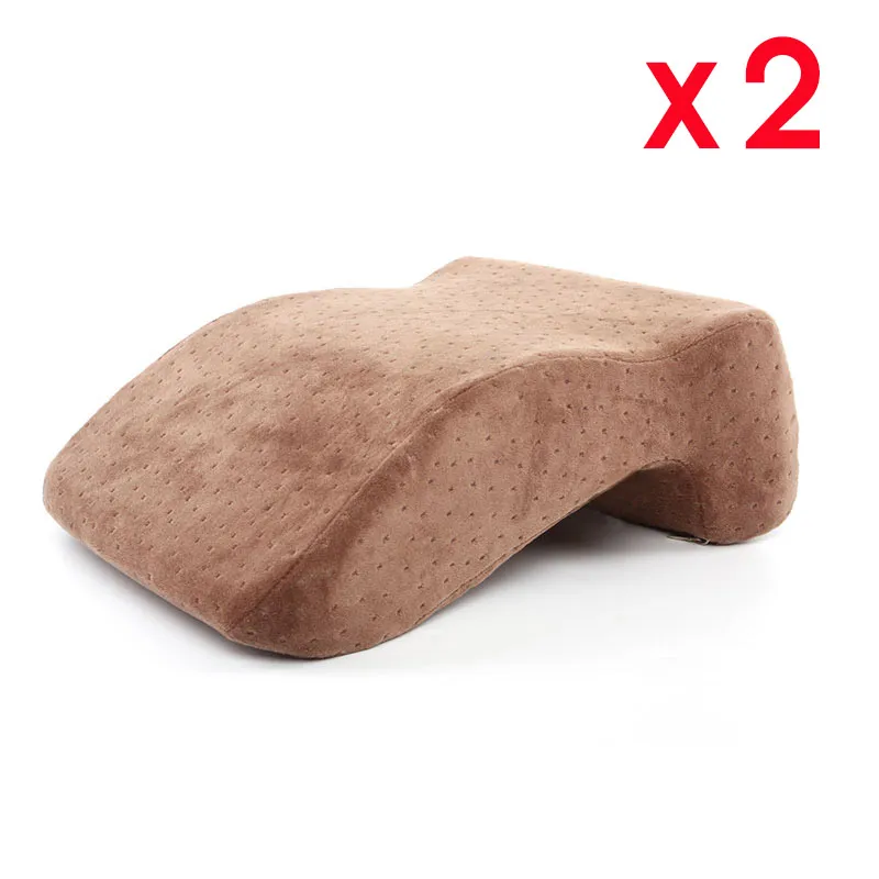 Brown x2 Arch дорожная подушка для шеи против давления для рук защита шеи подушка для шеи домашняя пара Подушка для офиса nappingпутешествия almohada - Цвет: Brown x2