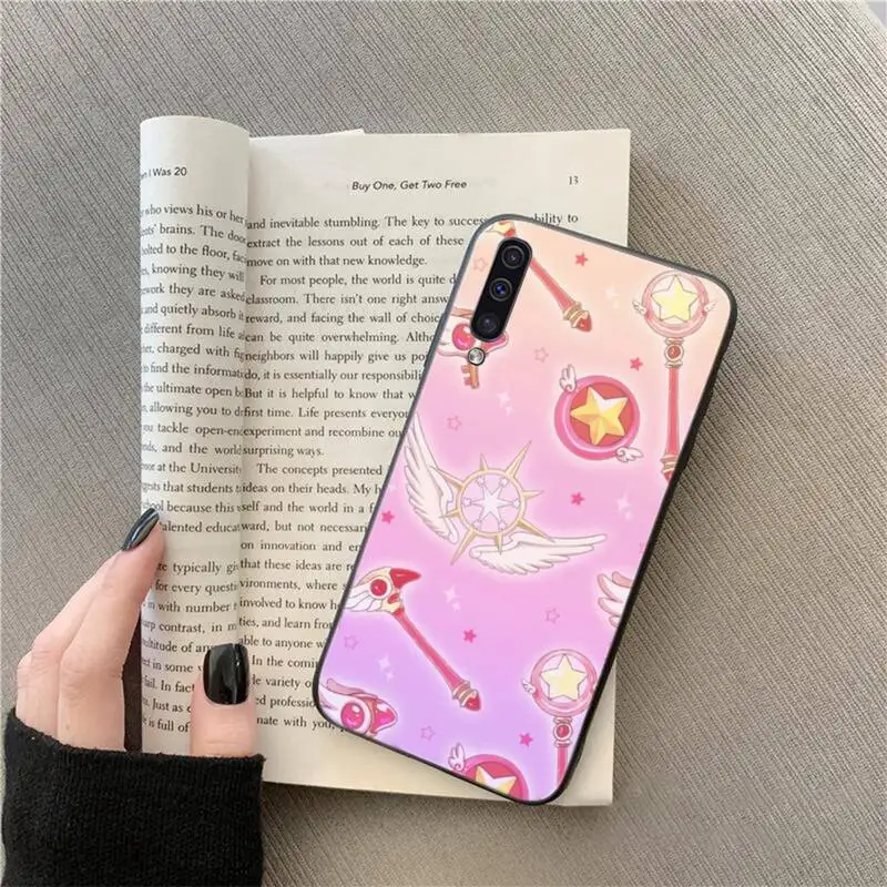 

Sakura Card Magic wand Sailor Moon Phone Cases For Samsung A71 A41 A21 A31 A50 A70 A11 A12 A32 M31 A02 A51 A52 A72