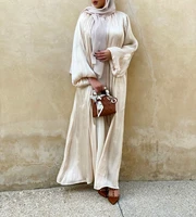 muslim hijab dress eid abaya dubai bubble sleeve summer turkish dresses abayas for women islamic clothing kimono femme musulmane