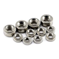 10pcs 304 stainless steel cls self clinching nut press insert rivet nut m2 m2 5 m3 m4 m5 m6 m8 nutsert rivnut slab 0 8 3 2mm