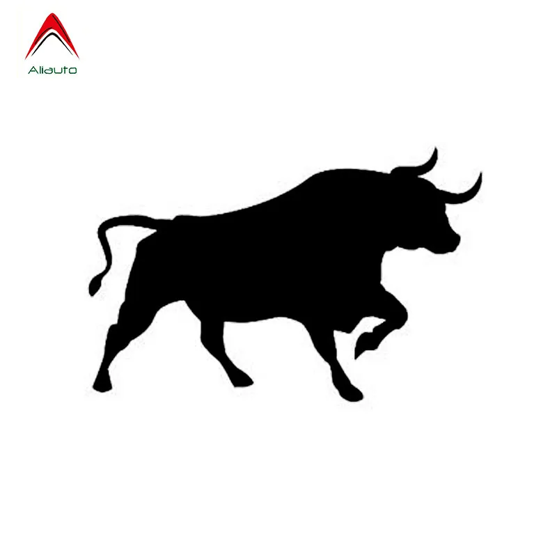 

Aliauto Interesting Car Sticker Bull Silhouette Angry Animal Automobile Styling Waterproof Decals Vinyl Black/Silver,16cm*10cm