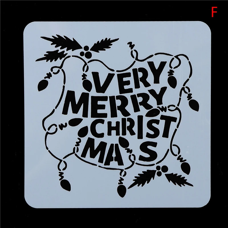 Рождественские трафареты шаблоны декор в виде оленя DIY графика живопись штамп