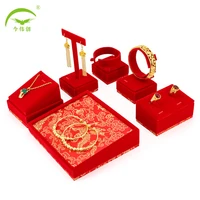 high end red flannel jewelry display set jewelry display stand jewelry display props jewellery organizer