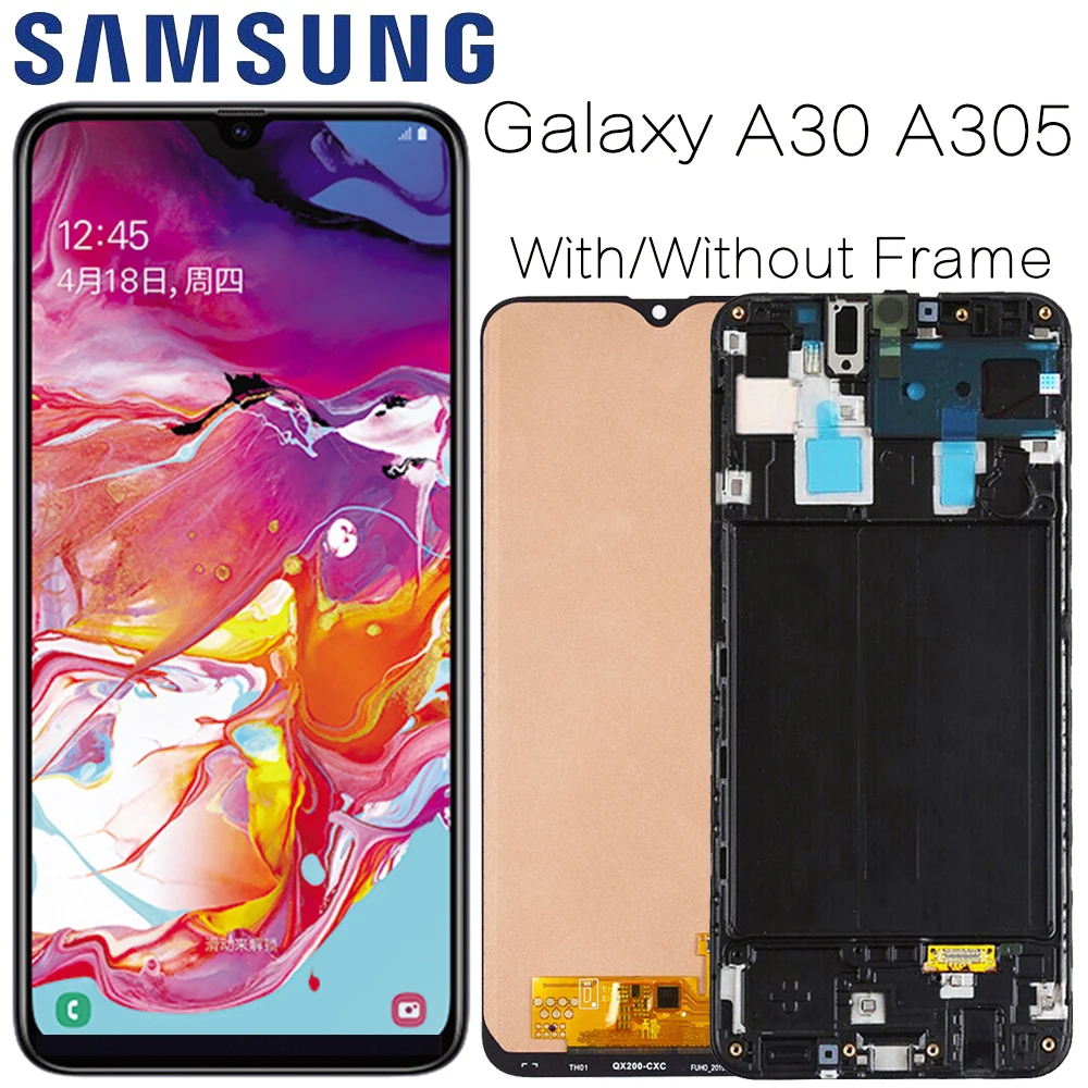 AMOLED для Samsung Galaxy A30 SM-A305F дисплей ЖК-экран Замена A305 A305F модуль | Мобильные телефоны