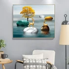 Вышивка пейзаж олень вышивка крестиком наборы вышивка рукоделие Наборы шелковая хлопковая нить вышивка крестом домашний декор