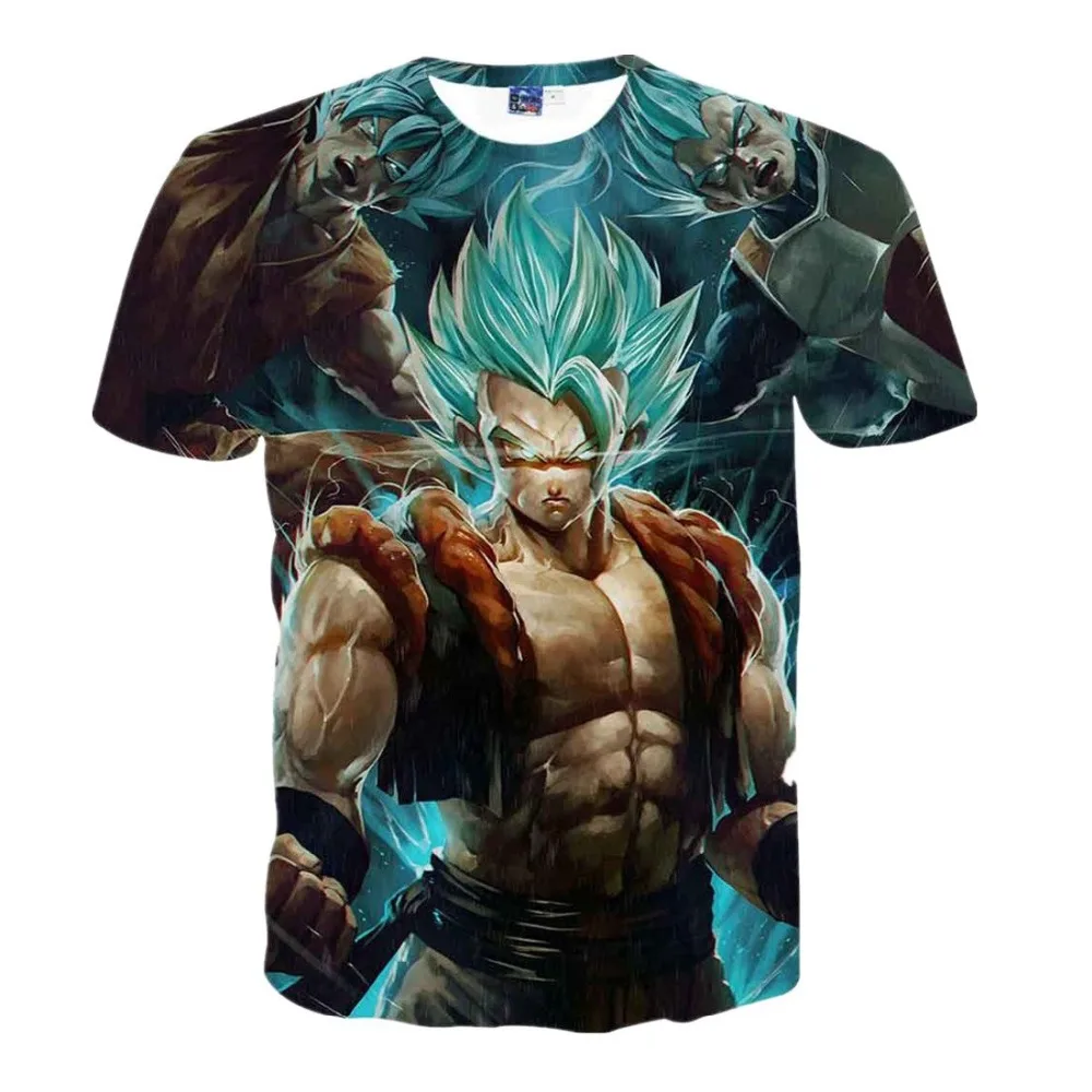 2019 Новая летняя футболка Goku Мужская/Женская Повседневная модная одежда для