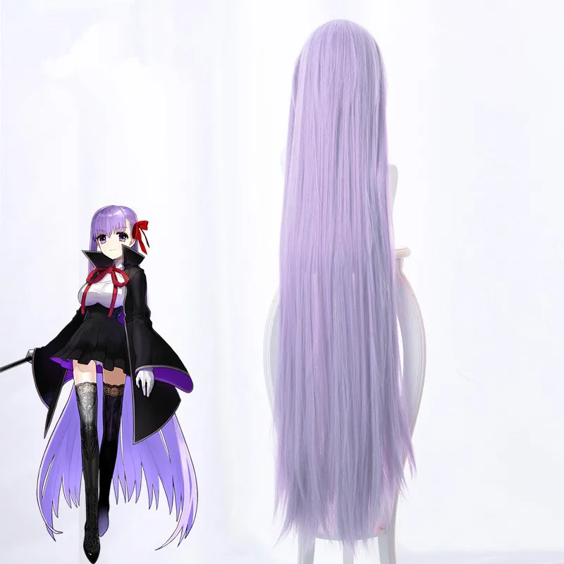 Парик для косплея FGO Fate EXTRA CCC BB Byibyi черное пальто девушек фиолетовые длинные