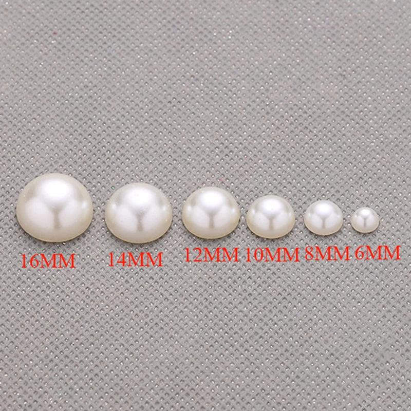 New Arrival DIY jewelry Decorative Accessories ABS Single Hole Semi-circle Pearl Bang Plastic Rivet For Fashion Earrings | Украшения и