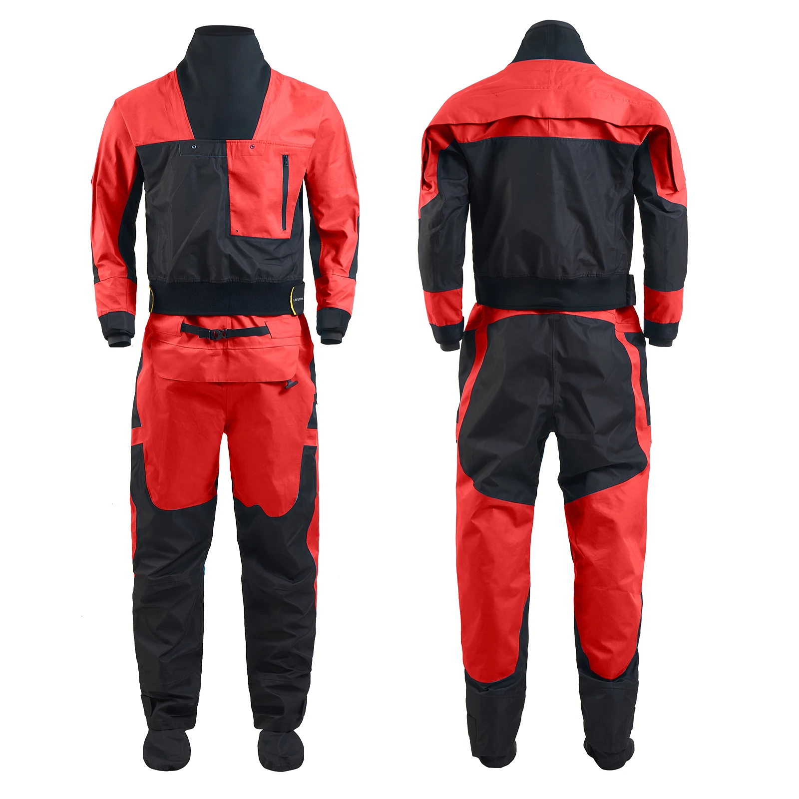 LKVER drysuit Oeko-Tex Pro тканевая нейлоновая Водонепроницаемая молния латексная