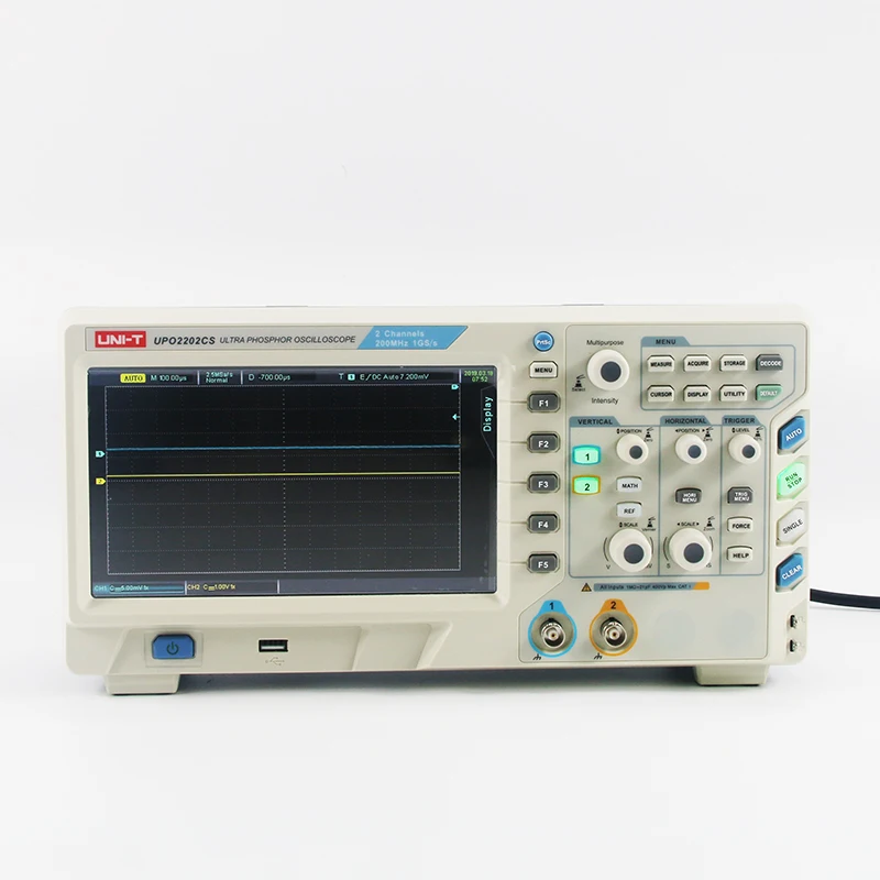 UNI T блок UPO2202CS цифровой Супер флуоресцентный осциллограф 1GS/s частота