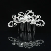 the bridal ornament butterfly type alloy inserts the pearl of the pearl to be inserted into the comb and hair ornaments
