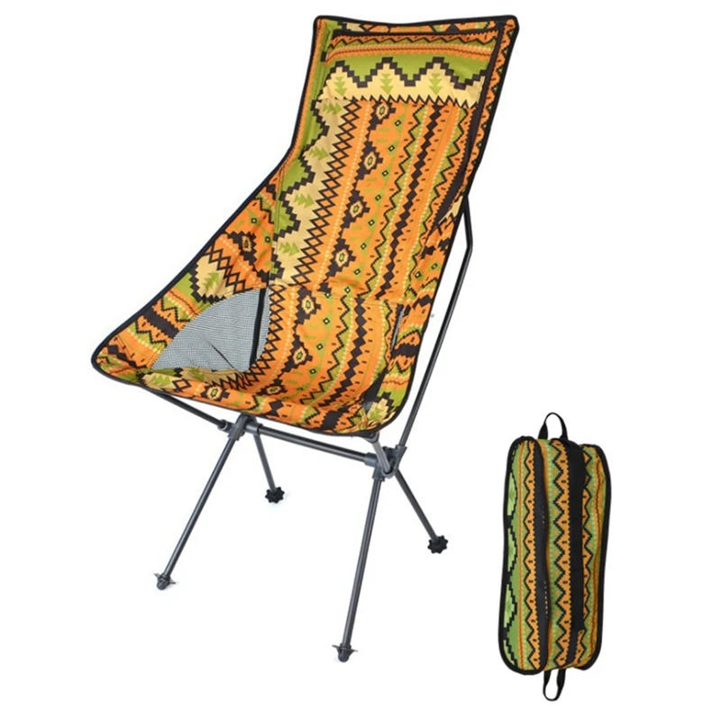 Satin Al Arkalığı Sandalye Plaj Yürüyüş Balıkçılık Katlanır Sandalye Açık Taşınabilir Hafif Sırt çantasıyla Kamp Sandalyeleri