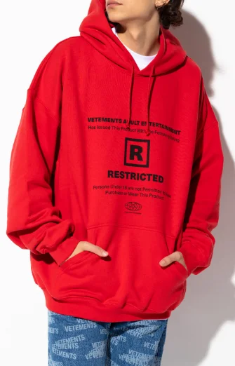 

21ss VETEMENTS hoodies Men Women R logo printing VETEMENTS hoodies Oversize VTM 1:1 High Quality Sweatshirts