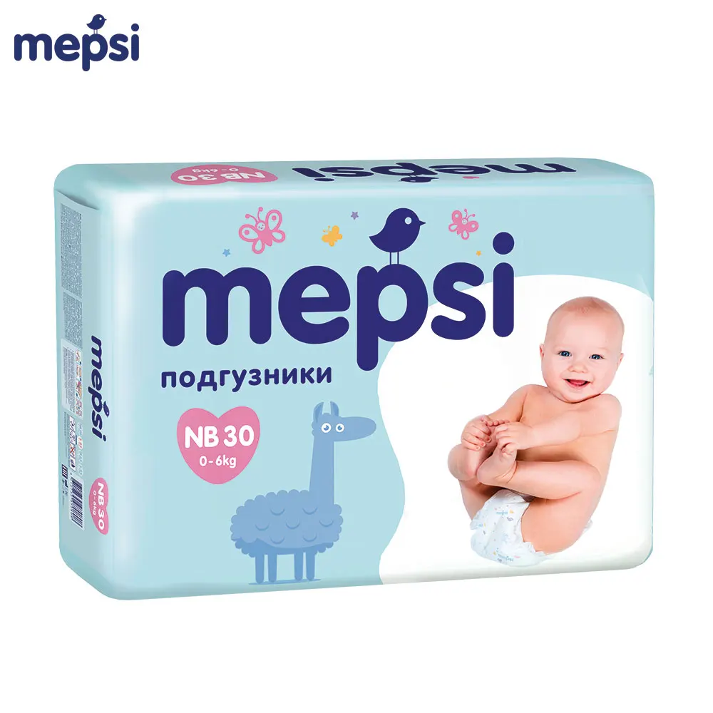 Подгузники на липучках MEPSI размер NB (до 6кг) 30 шт.|Одноразовые - Цена: 424,29 руб.