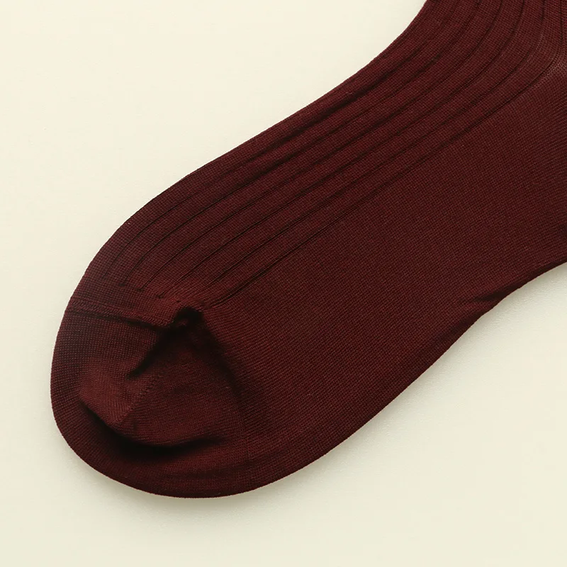

2021 New High Quality Italy Design Men Mercerized Cotton Seamless Dress Socks For Business And Daily Dressing Free Shipping