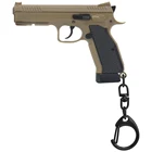 Новинка, брелок для ключей, модель Glock 45 1911 M92, брелок для ключей 1:4, уменьшенный мини-брелок для ключей, подвижный рычаг и журнал