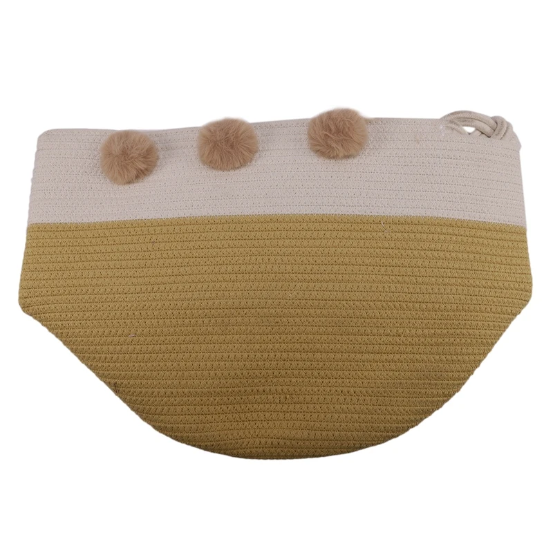 Плетеная корзина для белья скандинавский хлопок детская игрушка грязная одежда