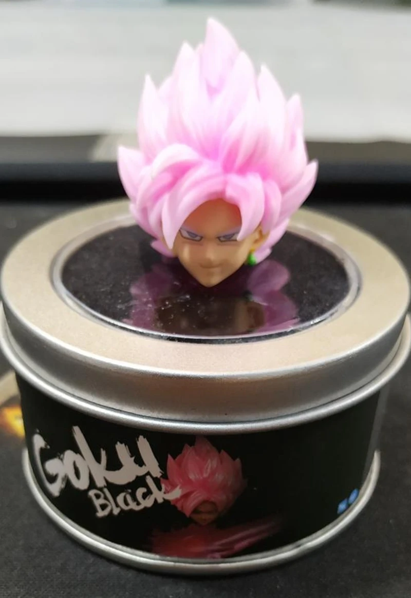 SHF Dragon Ball Goku розовые аксессуары для волос резьба по голове Zamas фигурки|Игровые