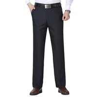 dress pants%ef%bc%8cnew summer mens suit pants solid color zipper door straight tube version casual pants in five colorsplus size