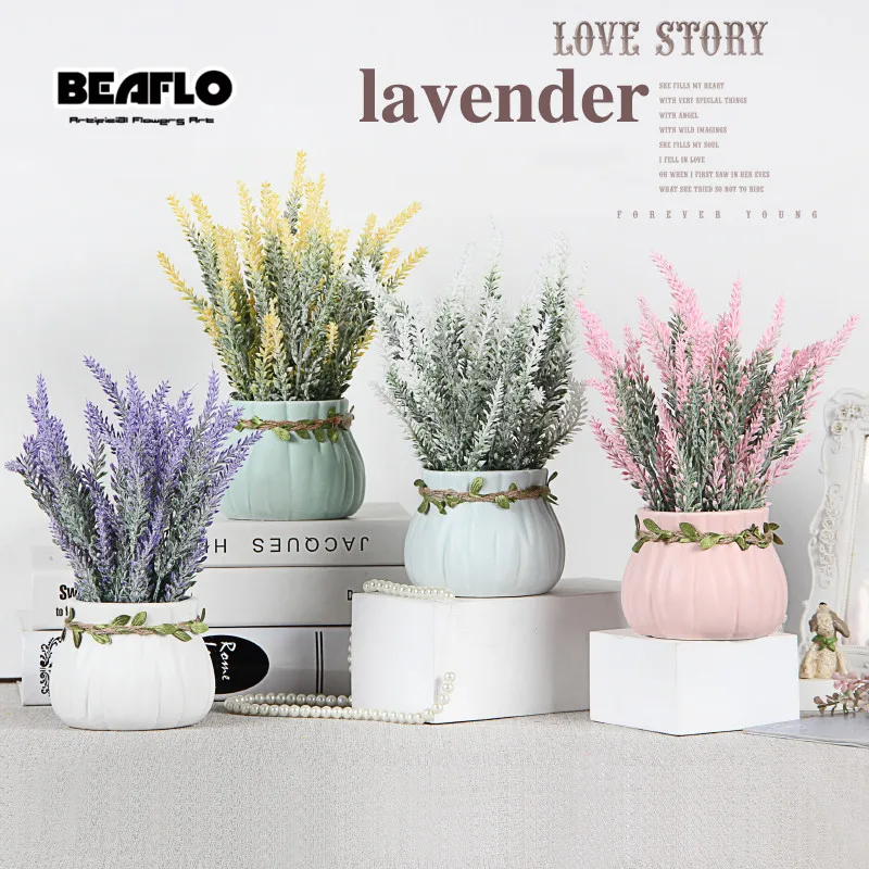 1 Комплект Искусственные цветы романтика Прованс Лавандовые поддельные растения