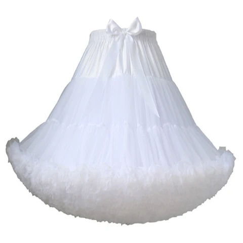 Женская винтажная юбка-пачка в стиле 50-х годов, пышная юбка до колен для косплея в стиле «лолита», балетная Нижняя юбка для принцессы