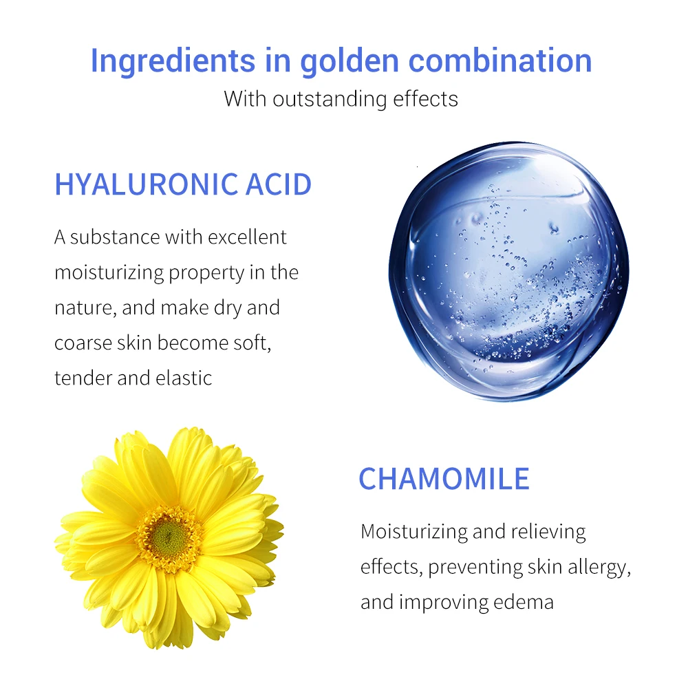 Увлажняющая отбеливающая Сыворотка для глаз с гиалуроновой кислотой уменьшает