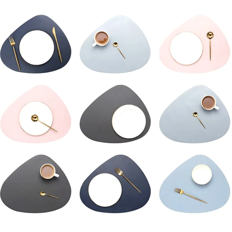 

Из искусственной кожи под маркой Placemat Водонепроницаемый теплоизоляция Нескользящие посуда накладка мягкий коврик для ковриков для Кухня