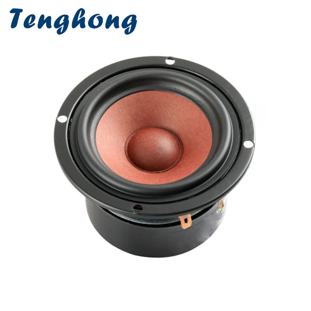 

Tenghong 1pcs 3 Inch Audio Speaker 4Ohm 8Ohm 20W Full Range Hifi DIY Drum Paper Midrange Woofer Loudspeaker For Home Theater DIY