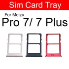 Черный и золотой и красный держатель лотка для sim-карты для Meizu Pro 7 7Plus Micro слот для sim-карты Сменные запасные части