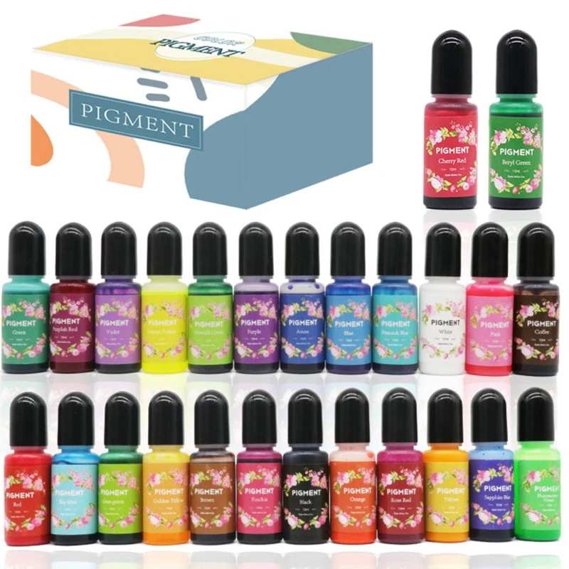 

Кристаллический эпоксидный пигмент, 26 цветов, краска для уф смолы для самостоятельного изготовления ювелирных изделий, муравьев, художеств...