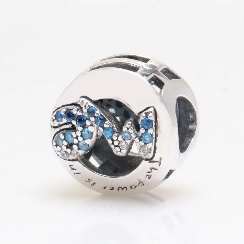 

Amas Authentic S925 Sterling Silver "We are omnipotent" Beads Fit Original Charms Bracelet Necklace DIY Jewelry Making