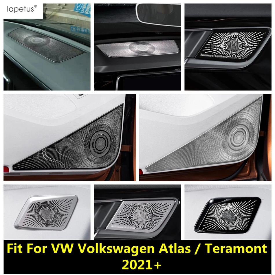

For VW Volkswagen Atlas / Teramont 2021 2022 Door Handle Bowl Stereo Speaker Rear Trunk Audio Dashboard Sound Frame Cover Trim