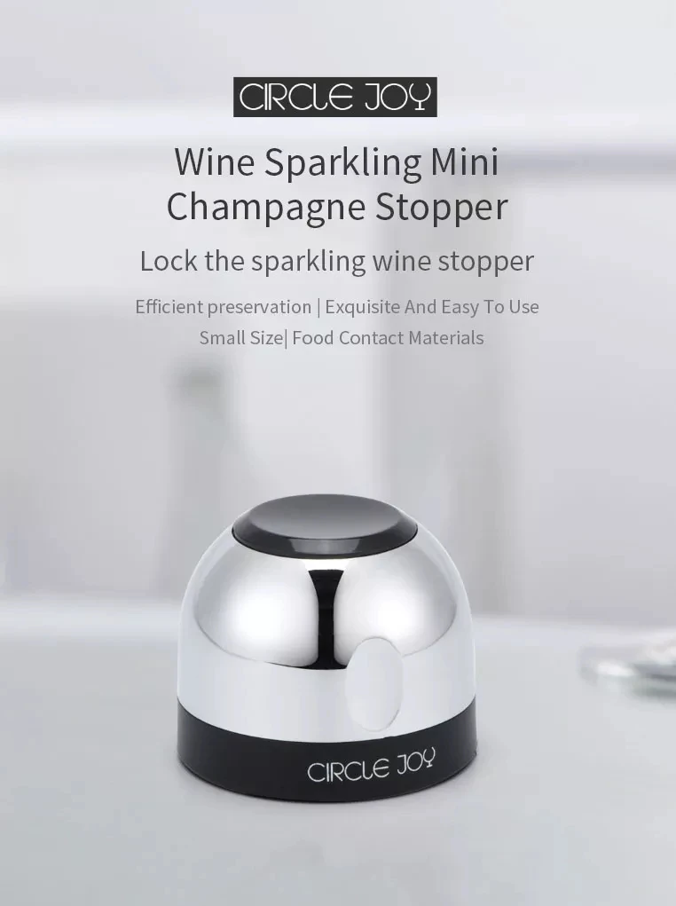 MI Mijia Circle Joy Сверкающее вино мини пробка для шампанского мини-пробка эффективное сохранение мини пробка для вина из нержавеющей стали