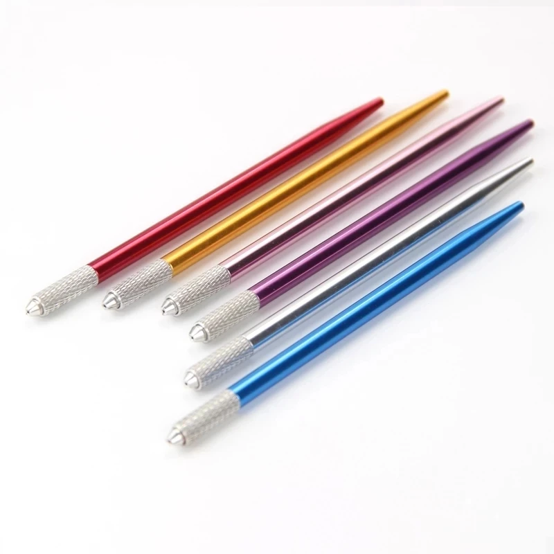 10Pcs Microblading Permanent Makeup Manual Tattoo Pen Fogging Eyebrow Tebori For Round Needle Blades Handmade Embroidery - купить по