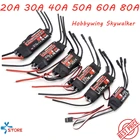 Hobbywing SkyWalker 20A 30A 40A 50A 60A 80A ESC Бесщеточный Регулятор скорости с BEC для FPV радиоуправляемого квадрокоптера Skywalker самолета