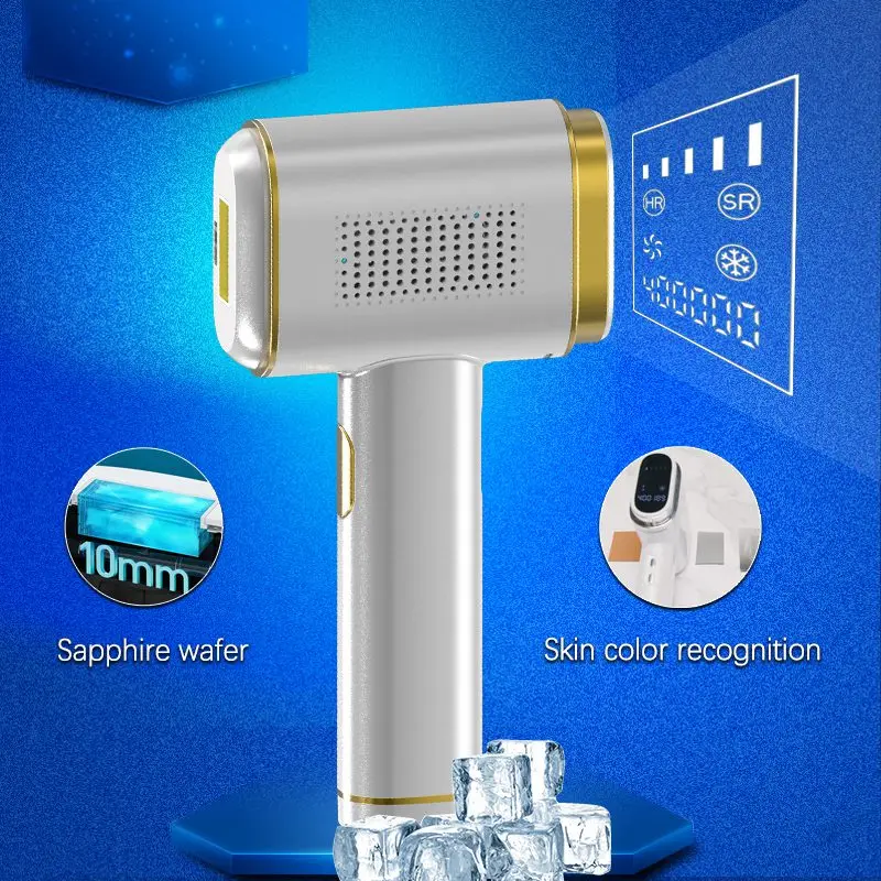 Сапфировый лазерный эпилятор для удаления волос IPL для женщин, портативный Перманентный безболезненный Прохладный Фотоэпилятор для всего тела, лазерный депилятор
