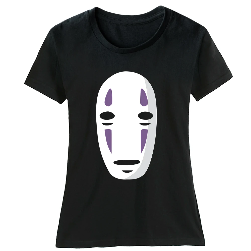 

Хлопковая женская футболка с коротким рукавом, без лица, без лица, мужская, с рисунком загадочного призрака, белая маска, ZIIART, лето