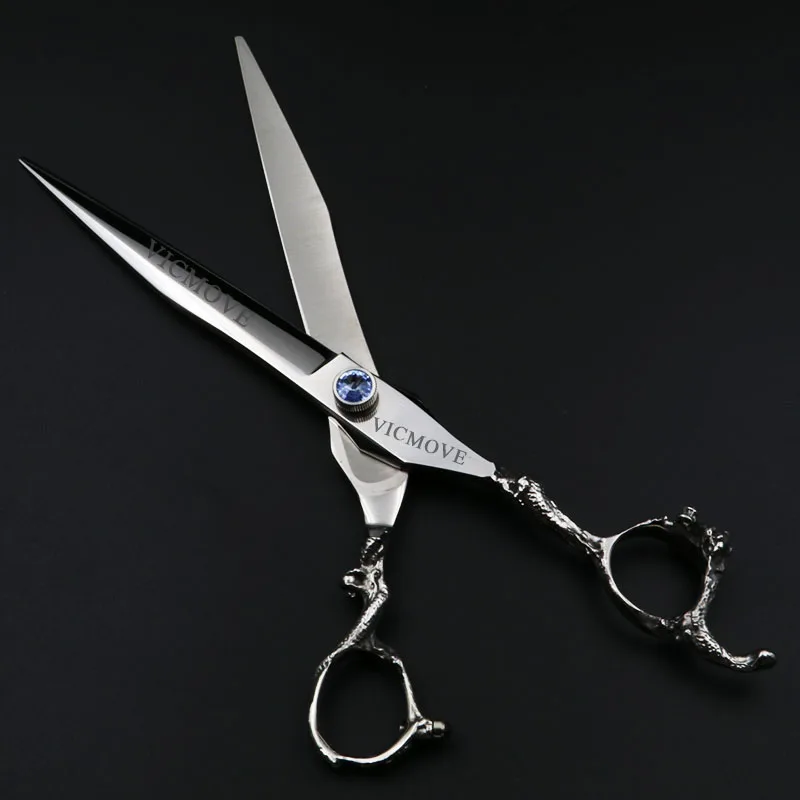 Ножницы для стрижки собак 8 дюймов Профессиональные прямые ножницы и кошек ручка