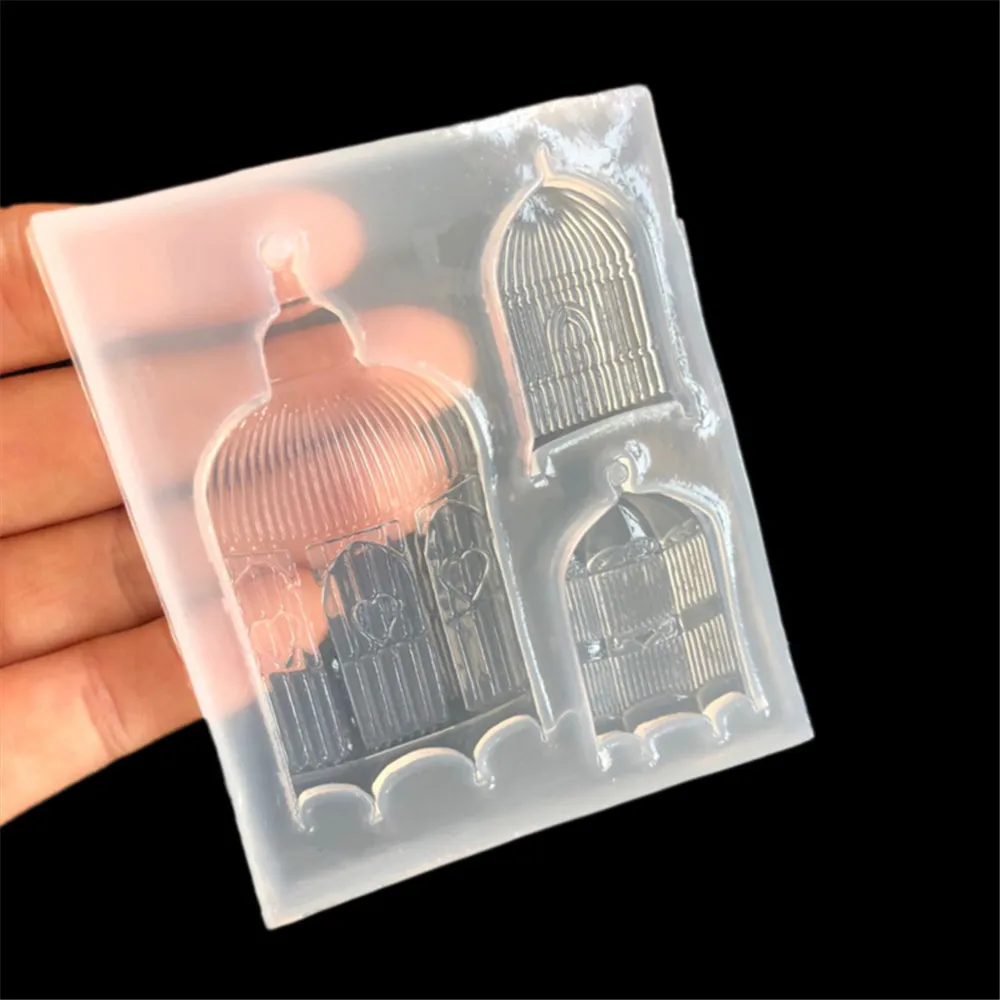 3D клетка для птиц силиконовые формы помадки ремесло торт конфеты шоколадный