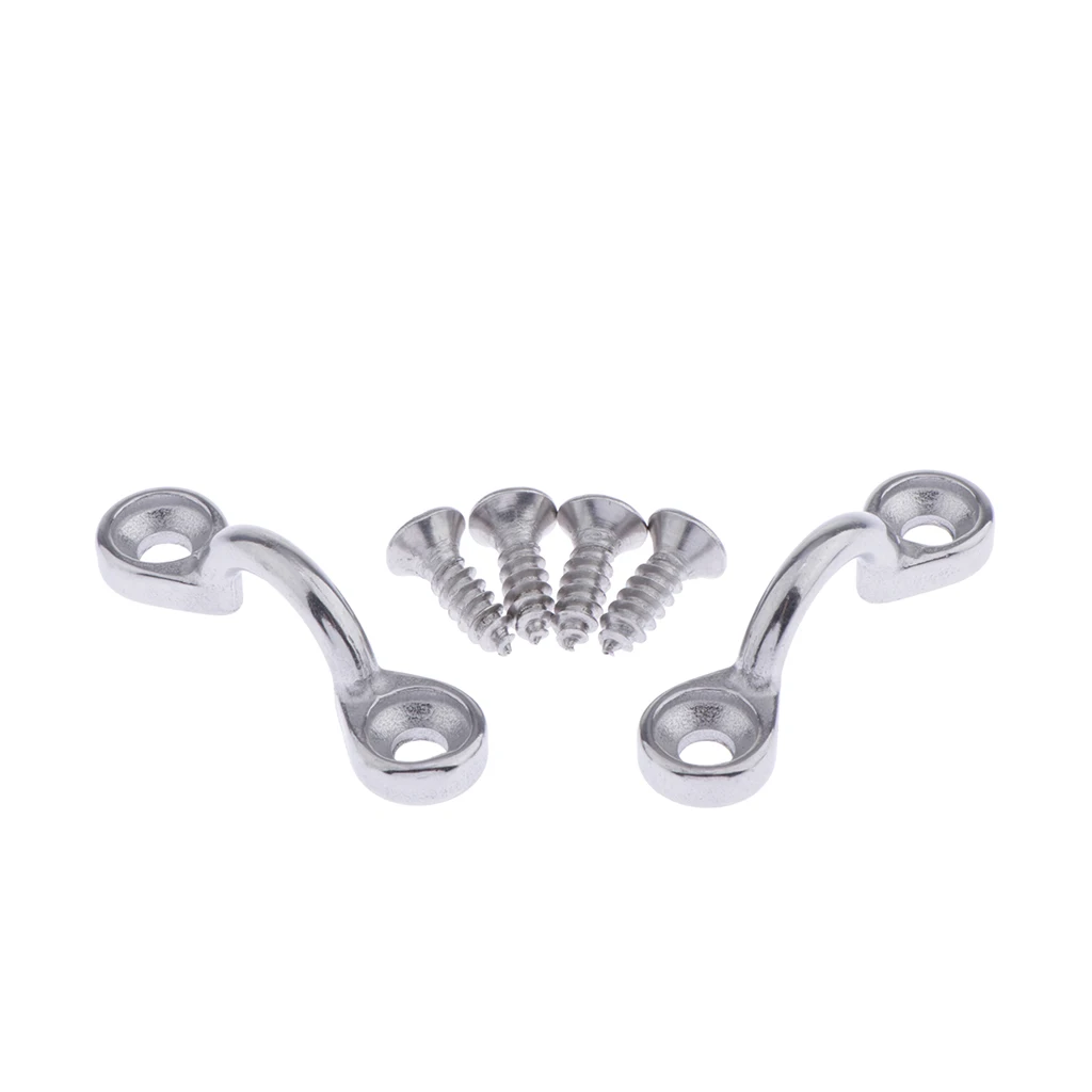 

MagiDeal, 2 шт., из нержавеющей стали, каяки, каноэ, палубные петли, завязывающаяся подушка