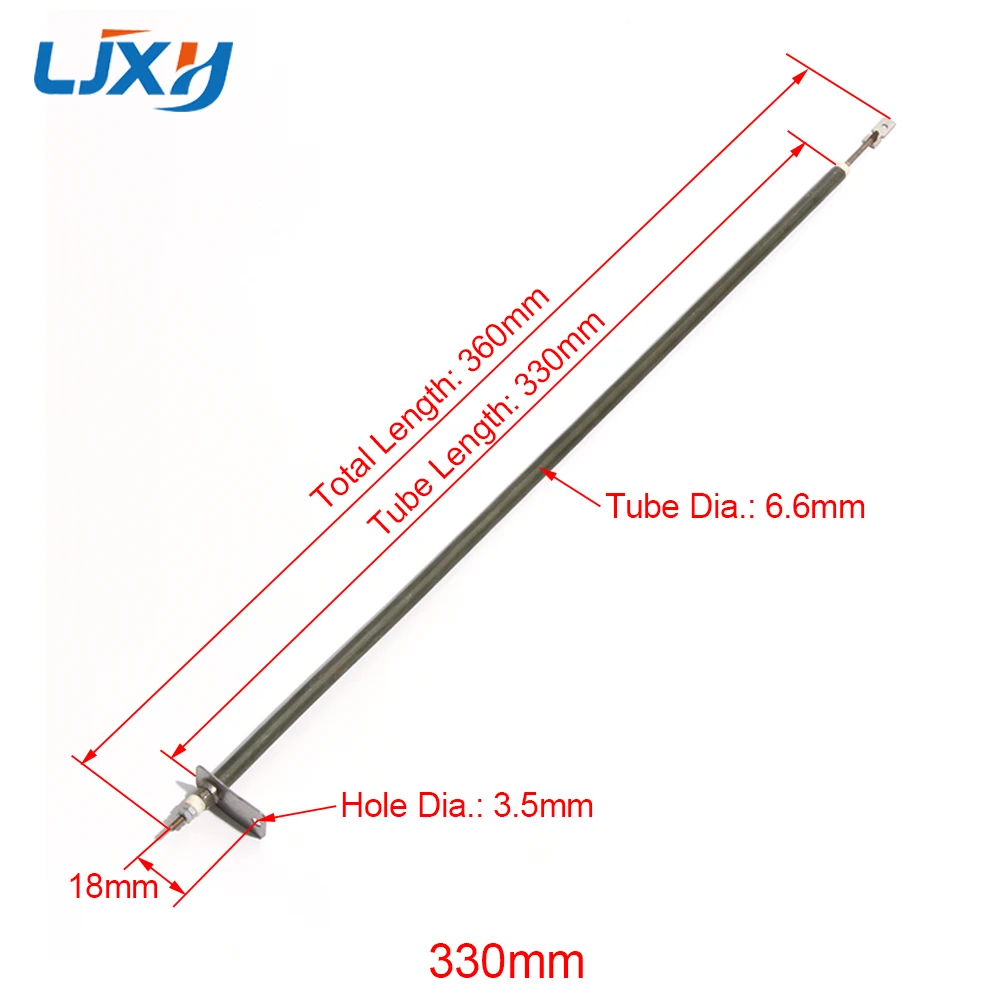 

Нагревательный элемент LJXH 2 шт. 315/320/325/330/340 мм для электрической духовки, электрическая тепловая трубка с квадратным металлическим листом путем отжига деталей