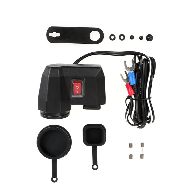 Зарядное устройство для мотоцикла с двумя USB портами 5 В 2 1 А| |