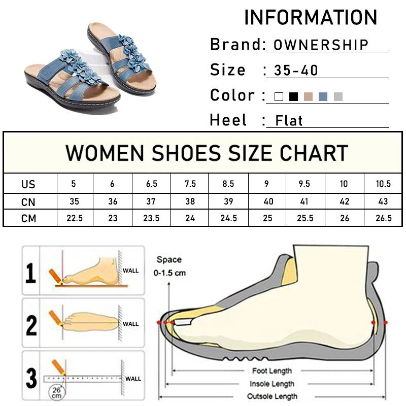 

2021 Appliques Wedges Summer Women Slippers Fashion Home Platform Ladies Shoes Casual Comfortable Sewing Female Flat