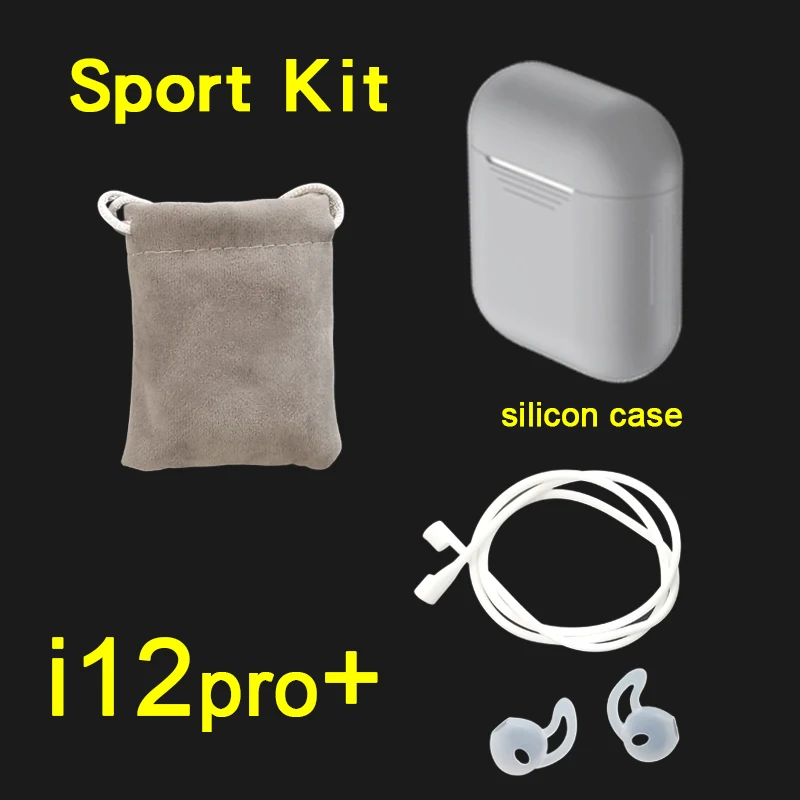 i12pro sport gray i12 pro TWS PK W1 H1 чип Беспроводной Bluetooth наушники PK i20 i12 i10 i11 i9s i13 TWS - Цвет: i12pro sport gray