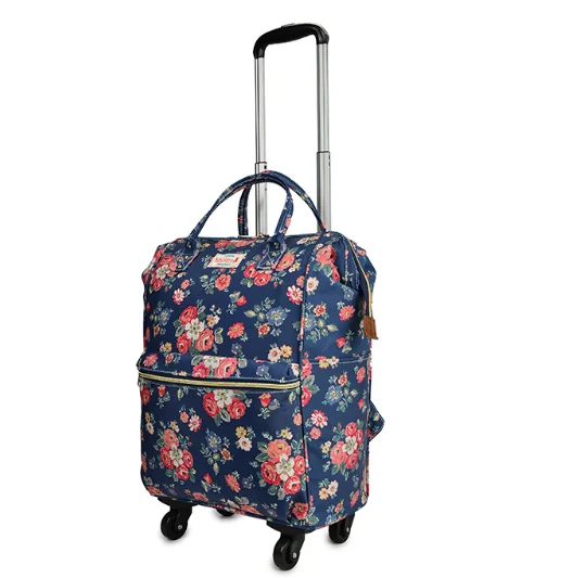 Women carry-on hand luggage bag rolling luggage bakcpack bag women 20 inch cabin travel Trolley Bags on wheels Trolley Suitcase