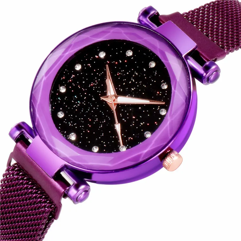 

Magnetic Star Clock Luxury Ladies Watch Fashion Diamond Ladies Quartz Watch