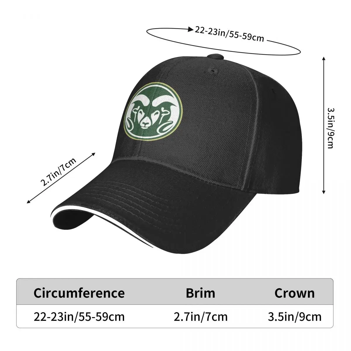 

Colorado State Trucker Cap Snapback Hat for Men Baseball Valve Mens Hats Caps for Logo