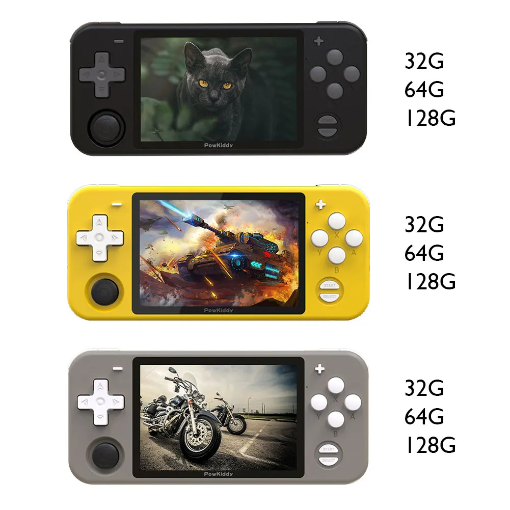 

Vogue RGB10 Retro Handheld Game Player 3.5 Inch IPS Screen Quad-core Game Console For MAME/N64/PS/CP3/NEOGEO Children Gift
